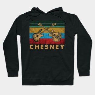 Graphic Proud Chesney Name Guitars Birthday 70s 80s 90s Hoodie